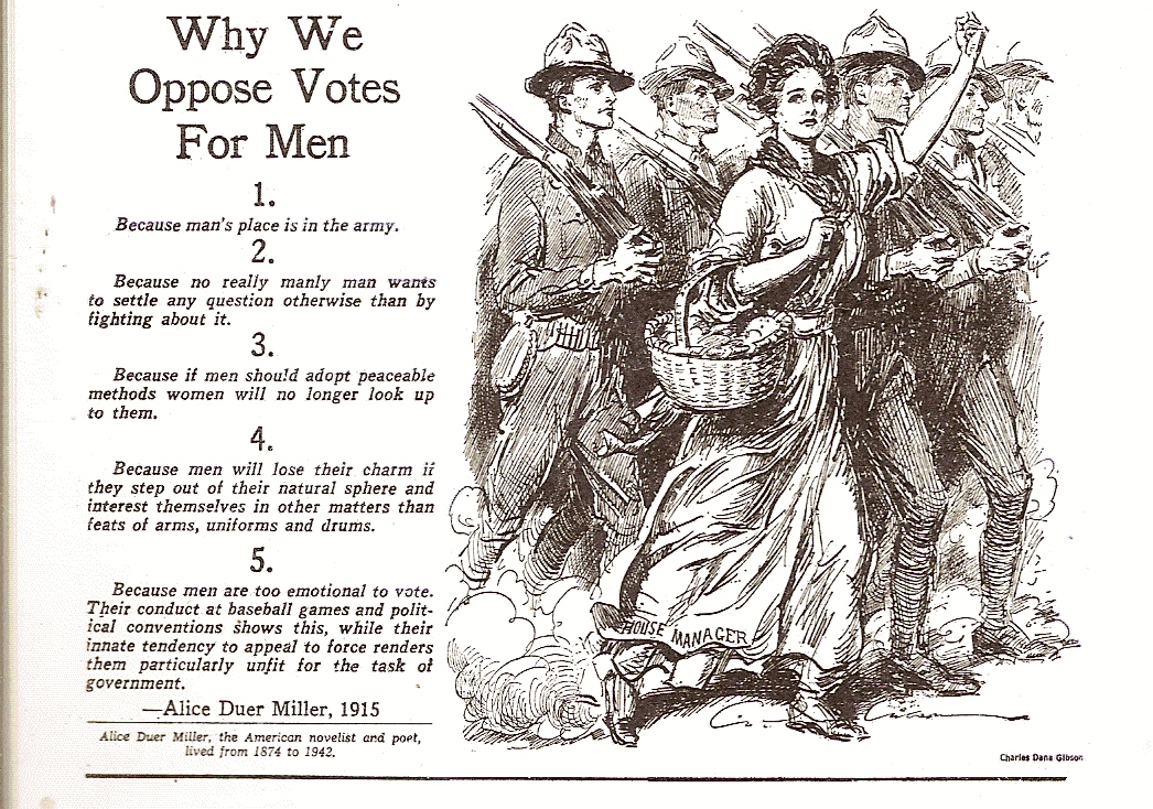 We Oppose Votes for Men, Alice Duer, 1915